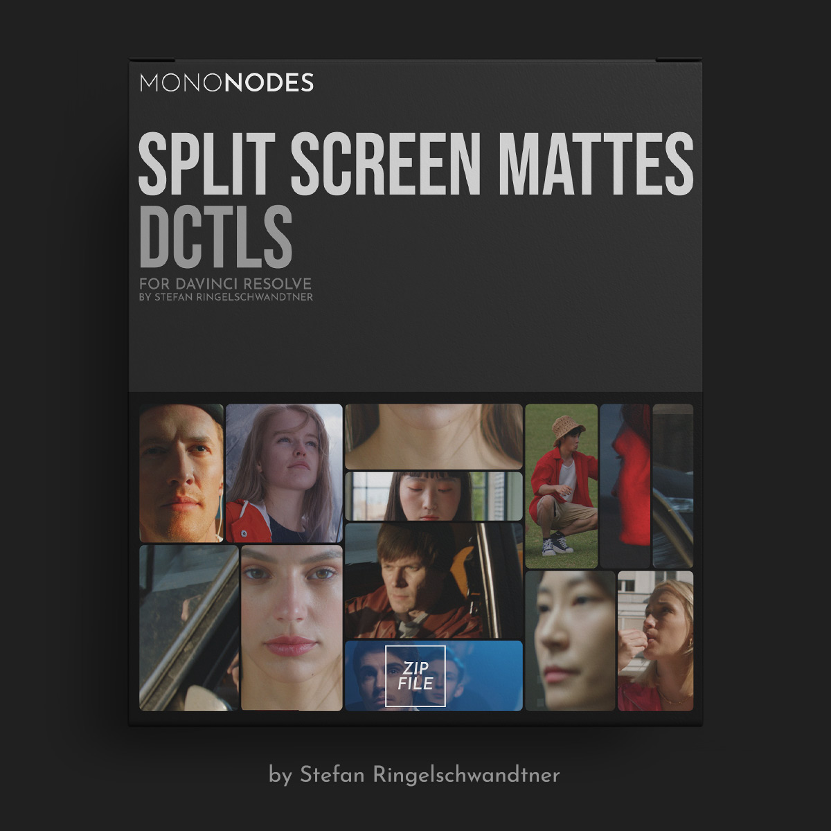 达芬奇插件 MONONODES SPLIT SCREEN MATTES DCTLS 分屏遮罩工具